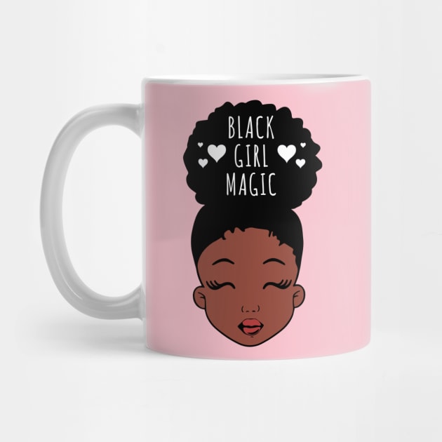 Black Girl Magic, African American Girl, Hearts by UrbanLifeApparel